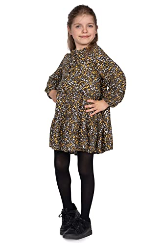 looksy Medias sólidas para niñas, 40 DEN, opacas, suaves, de microfibra, para niños, para baile, escuela, ballet, edad 3-12, Nerón, 7-8 Años
