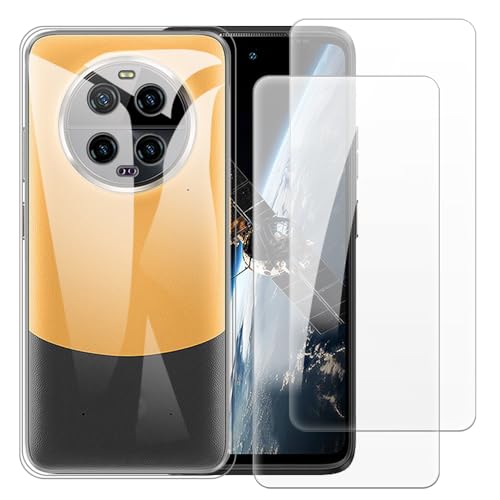 Shantime Case with 2 Pack Screen Protector Combo Compatible with Ulefone Armor 23 Ultra, Shockproof Cover and Tempered Glass Set for Full Body Safety(Clear)