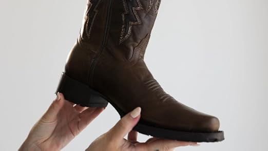 Amazon.com | Soto Boots Square Toe Cowboy Boots H50027 (7) Brown