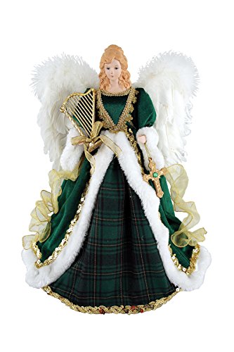 Santa's Workshop 3005 Irish Angel Treetopper, 16", Multi Santa's Workshop 3005 Irish Angel Treetopper, 16", Multi