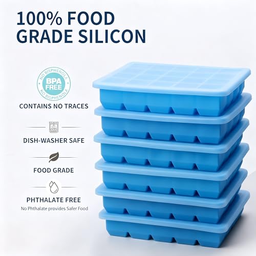 Moldes de silicona para congelador 1 cda azul 3 pack miniatura 4