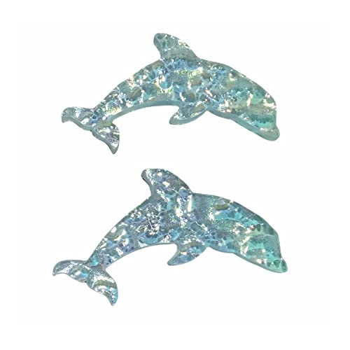 Aquatic Custom Tile Dolphin Glass Swimming Pool Step Marker Mosaic (5