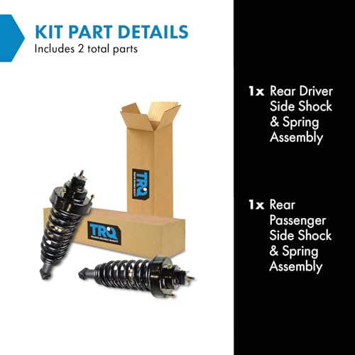 Image of TRQ Rear Shock Struts & Springs Left & Right Pair Set for 02-05 Explorer Mountaineer