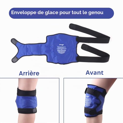 NEWGO Poche de Glace Genou Réutilisable – Thérapie Chaud/Froid – vue 3