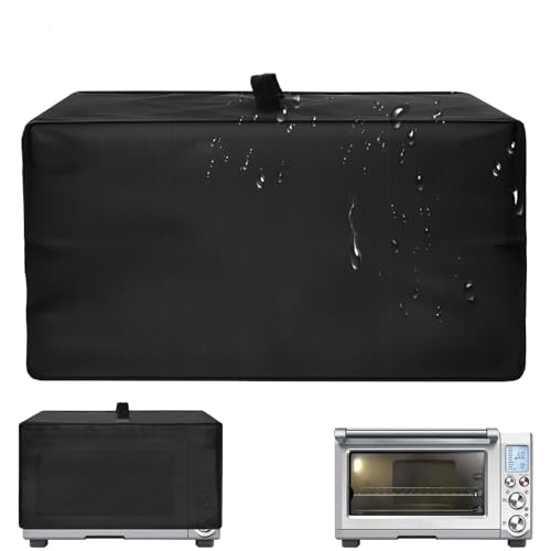 Image of Heavy Duty Oven Cover for Breville BOV845BSS /BOV860BSS Smart Oven Pro, 15.56 inchD x 18.52 inchW x 10.64 inchH, 600D Heat-Resistant Oxford w /Aluminum Foil, Waterproof Oil-Proof Countertop Oven Protector