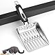 UQMIQURA Katzenstreuschaufel, Edelstahl Cat Litter Scoop, Katzenklo Schaufel, Katzenschaufel Katzenklo, Schnell Gesiebtes Katzenstreu, Schaufel Katzenklo für Katzentoilette, Katzen, Hund