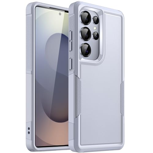 JETech Case for Samsung Galaxy S25 Ultra 5G, Heavy Duty Dual-Layer Protection, Rugged Tough Shockproof Phone Cover with Matte Design (Titanium Silverblue)