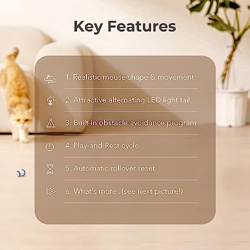 Cheerble Wicked Mouse Smart Robotic Interactive Cat Toy — view 3