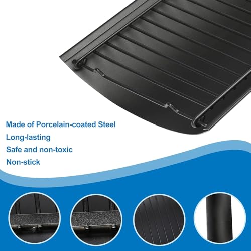 GFTIME 60 bis 90cm verstellbare Holzkohleschale Aschekasten Aschepfanne für Chargriller 5050 5072 5650 1224 1324 2121 2222 2123 E1224 Holzkohlegrills, für Oklahoma Joe’s Holzkohlegrills, Royal Gourmet