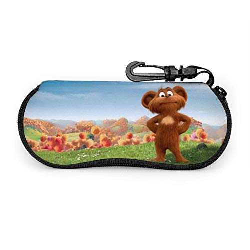 Preisvergleich Produktbild Die Lorax Ted Cartoon Brillenetui, tragbare Reise Reißverschluss Sonnenbrillenetui Brillen Tasche Guard Set