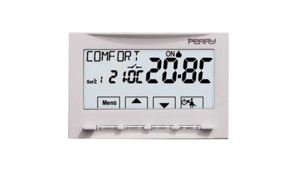 Termostato digitale Perry 1TI TE541 da incasso 230V serie MOON SOFT TOUCH