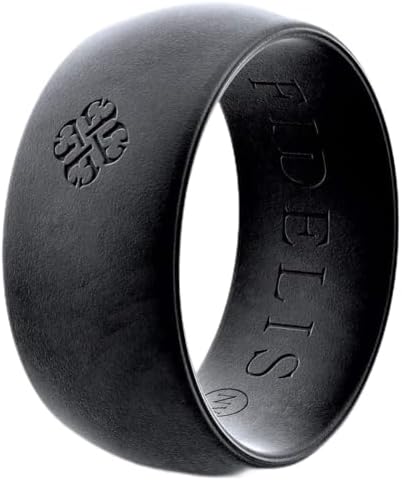 FIDELIS nv Silicone Wedding Ring for Men and Women.Safe Silicone Ring.Rubber Ring Active Lifestyle