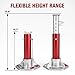 JACK BOSS 3 Ton (6000 lbs) Aluminum Lightweight Jack Stands with Locking Support Pins for Cars,SUVs, and Light Duty Trucks,1 Pair