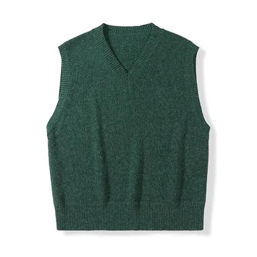 Mnjyihy Men's Casual Sweater Vest Fall Winter Warm Comfortable Crew Neck Sleeveless Pullover Sweater2