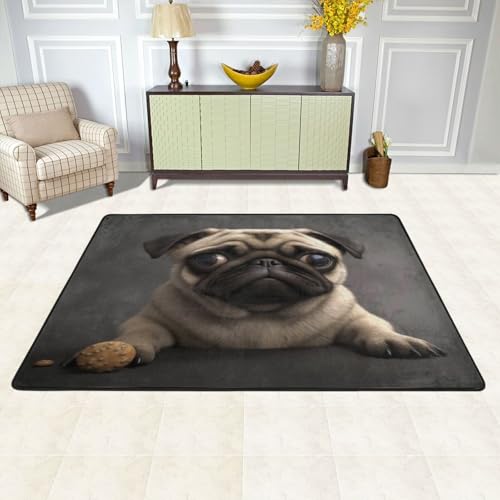 Tapis moderne doux imprimé de haute qualité pour salon chic - 3