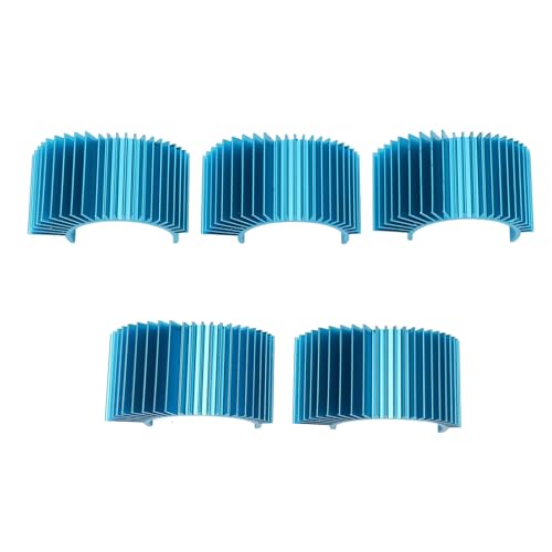 Motor Heatsink 36mm Aluminum Alloy Electric Engine Motor Cooling Heat Sink Efficient Heat Dissipation for 540 550 Brushed Motor 3650 3660 Brushless Motor Blue 5Pcs
