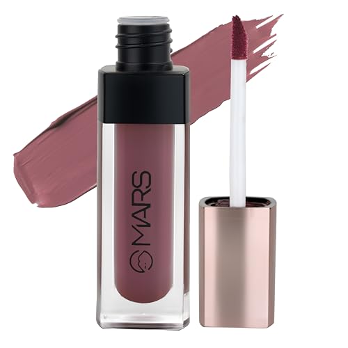 Image of MARS Popstar Non-Drying Liquid Mousse Lipstick for Women with Matte Finish | Lightweight and Non-Sticky Formula | Up to 12 Hour Long Lasting | Transferproof & Waterproof (6.0ml) (12-Fame)