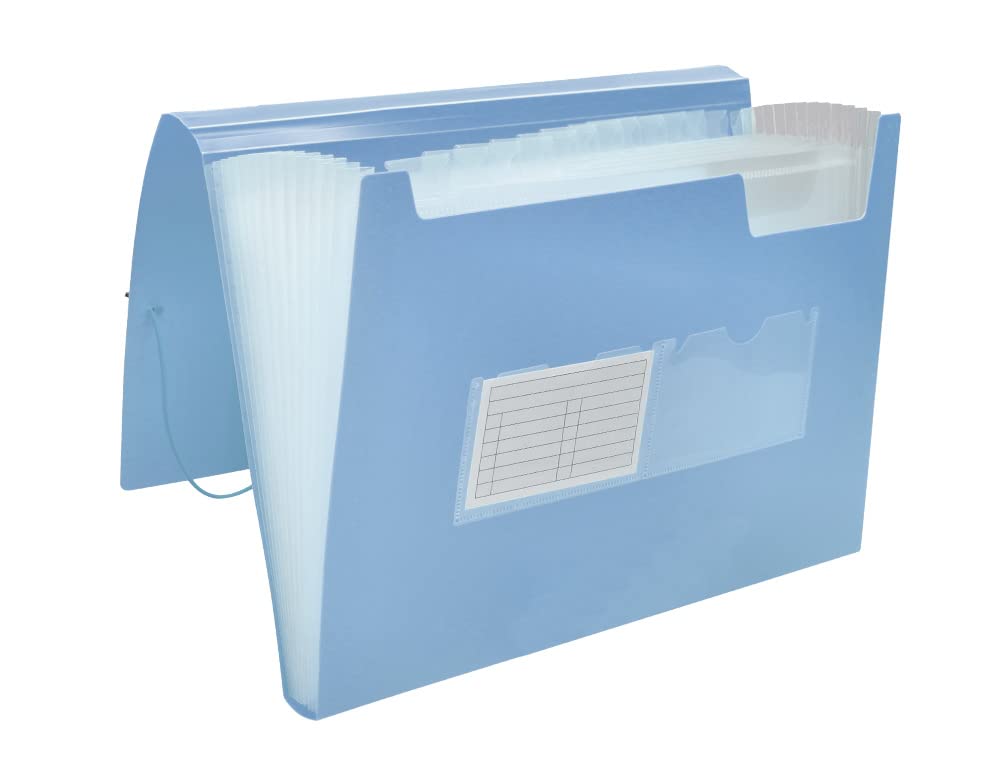 Folder liderpapel Classifier Bellows Polypropylene din a4 Light Blue Opaque 13 Departments