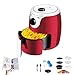 MOZX 3.5L Friteuse Sans Huile, Friteuse À Air Chaud Avec Recette Anglaise Et 13 Accessoires De Cuisine, Minuteur Et Température Réglable, Airfryer Pour Poissons, Viandes, Frites De Légumes, 1000W
