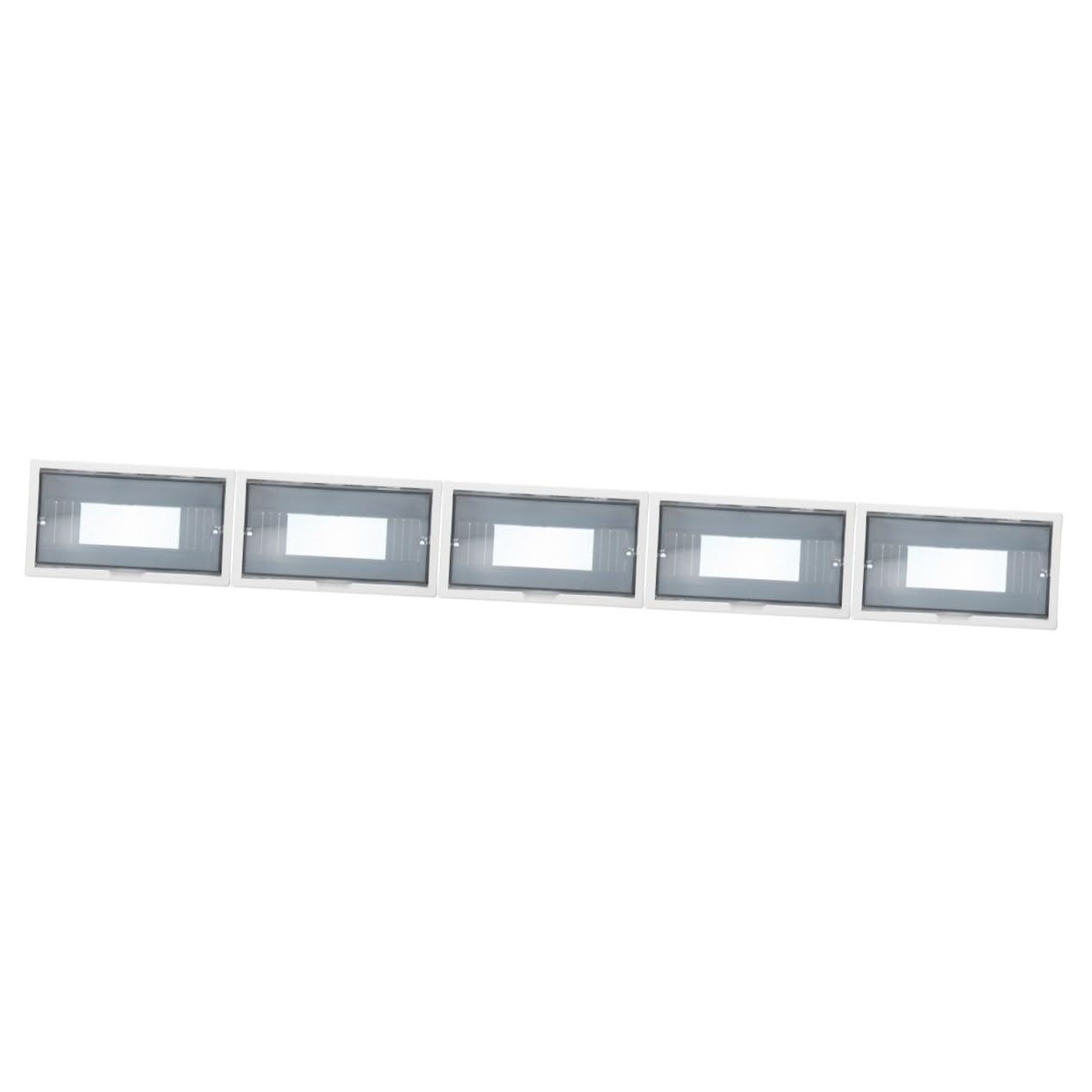 SOLUSTRE 5pièces Boîtier De Distribution Électrique Étanche Couvercle De Panneau De Pour Et Gestion Des Câbles Design Élégant Et Installation Facile Pour Applications Résidentielles