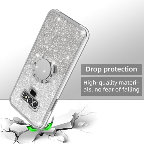 nancheng Glitter Case for Samsung Galaxy Note 9 Soft Cover - Silver by nancheng - Used condition - Image 2
