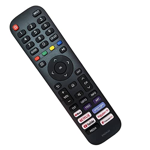 Nuevo Reemplazado Hisense EN2A30 EN2G30H Mando a distancia para Hisense VIDAA TV 43A7300FTUK 50A7300FTUK 55A7300FTUK 65A7300FTUK - Sin necesidad de programación