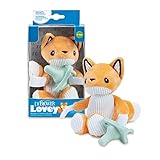 Dr. Brown's Lovey Pacifier and Teether Holder, 0 Months+, Fox with Teal