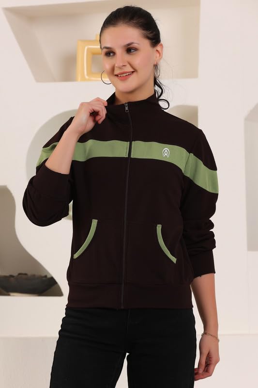 Image of Jhoomantroo Women's Atheletic Gym Running Sports TrackJacket | Regular Casual Fit | TrackJacket for Girls & Women