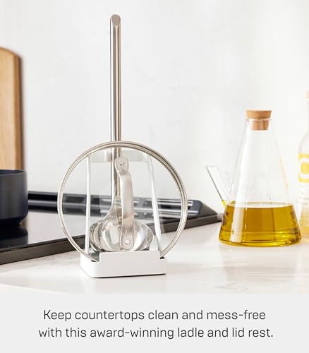 image for Yamazaki Home Tower Ladle Holder - Lid Stand For Utensils In Kitchen -