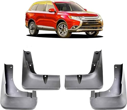 Bavettes garde-boue voiture Mitsubishi Outlander 3 protection splash fender noir