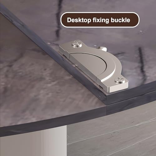 Plateau de Table Rond Pliable Gris 120cm Solution Bois pour Manque d'Espace