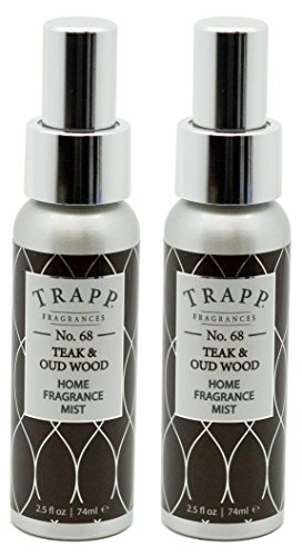 Trapp Home Fragrance Mist, No. 68 Teak & Oud Wood, 2.5-Ounce (2-Pack)