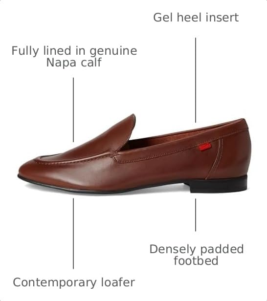 Image of Womens Genuine Leather Casual Comfort Slip on Dress Loafer