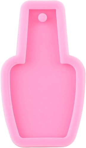 Miniatura 9 de RFGHAC Molde de llavero de silicona con forma de corazón, esmalte de uñas, moldes de silicona de resina, notas musicales, llavero de labios de tacón