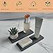 NiuYichee 2 Pcs Water Absorbing Stone Trays, Kitchen/Bathroom Sink Soap Dish, Diatomite Tray Used for Hand Soap & Cosmetic Bottles in The Modern Home, 3.15