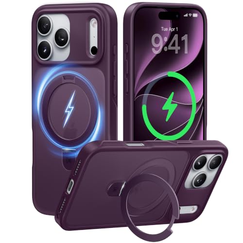 Image of CASEKOO Ultra-Magnetic Stand for iPhone 17 Pro Max Case, Burgundy