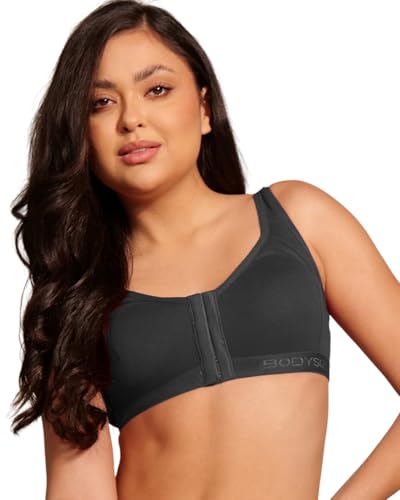 Image of BODYSIZE Front Open Sports Padded Bra for Women - Cotton| Full Coverage, Maximum Support | Non-Wired, Seamless Bra