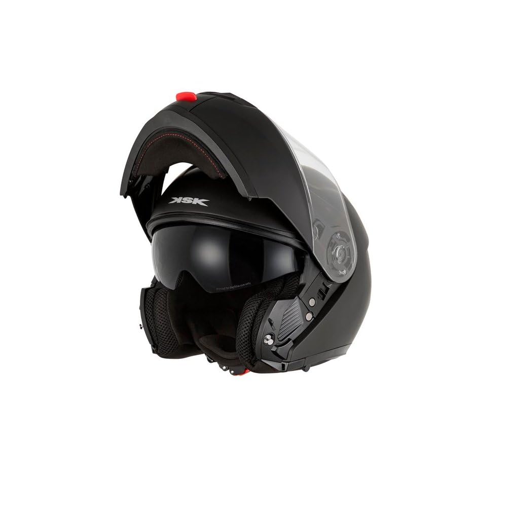 KSK Casque Modulable IVY Noir mat - Homologué ECE R 22.06 et P/J - Taille L (59-60cm) - Coque ABS