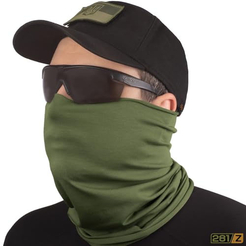 Image of 281Z Organic Cotton Breathable Summer Neck Gaiter for Men and Women - Face Scarf for Outdoor Activities