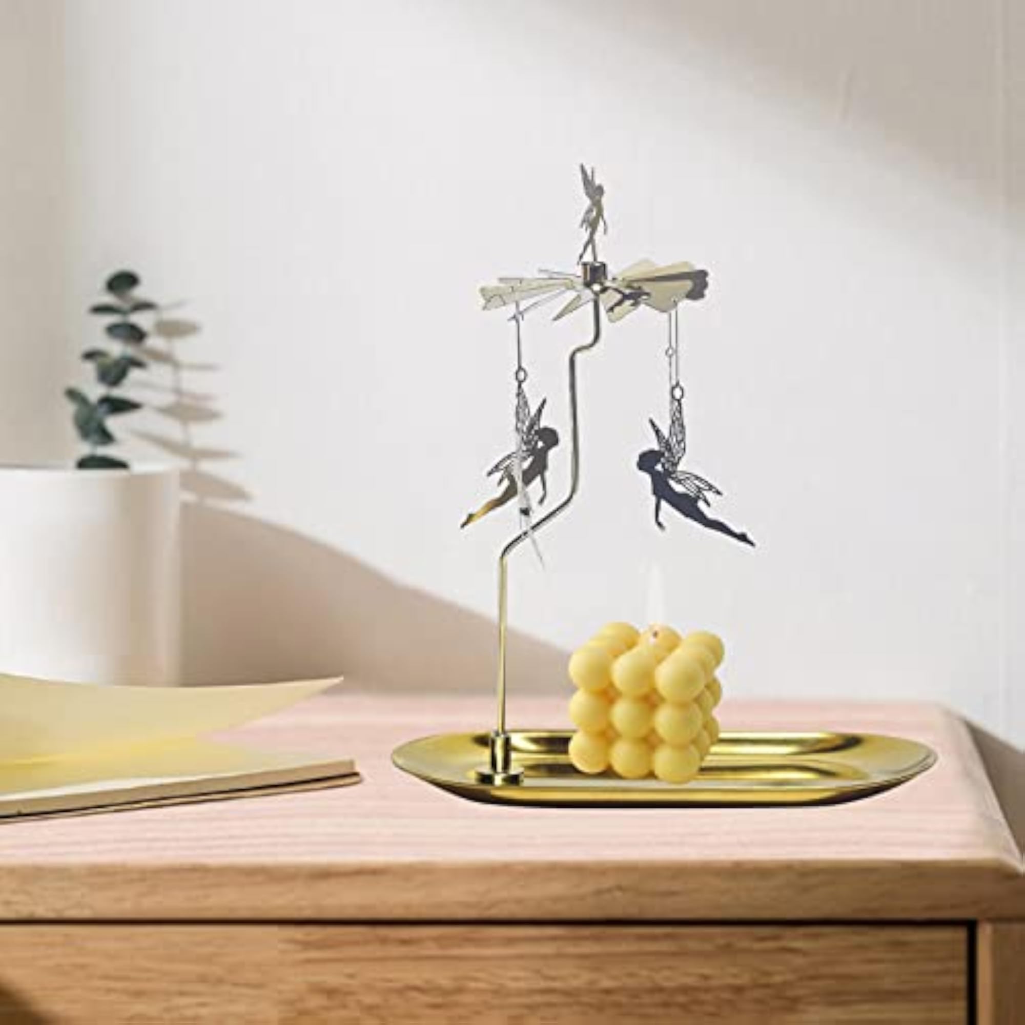 MYADDICTION Rotary Spinning Tea Light Candle Holder