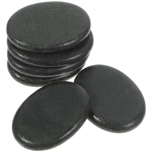 Healifty 6Pcs Hot Stones Massage Stones Spa Power Natural Rocks f...