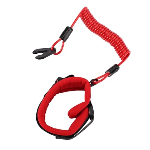 Image of Lyreh Boat Kill Switch Lanyard Wrist Strap, Adjustable Safety Outboard Kill Switch Lanyard Wrist Strap Engine Cut Off Stop Floating Wristband for Boats Motorboats Accessories