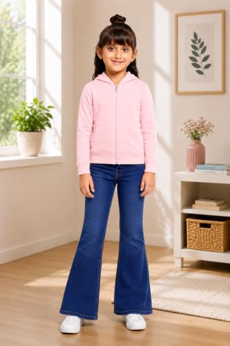 Image of ADBUCKS Girl's Cotton Hooded Sweatshirt