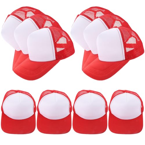 Gorras de Béisbol Transpirables de poliéster blanco con malla para máxima frescura