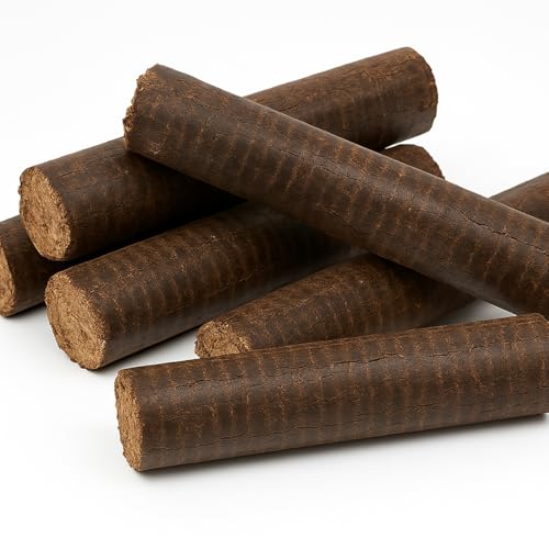 J'ENVOIE DU BOIS - Bûches de Bois densifiées Rondes 30cm - Bûches compressées calorifiques Longue durée - Pack de 15 - pour Cheminée, Poêle ou Insert -...