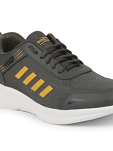 Image of Liberty Force 10 Navy Blue & Olive Green Running Shoes for Men