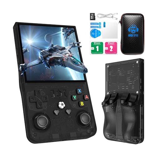 R36MAX Retro Handheld Game Console, 4.0 Inch 720x720 IPS Screen,