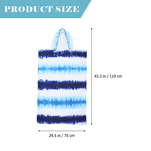 LIFKOME Roupão poncho toalha de microfibra grossa secagem rápida toalha de mudança toalha de praia t
