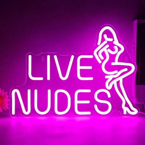 Lady Neon Sign Dimmable Pink LED Lights Bar Club Lounge Man Cave Wall Art