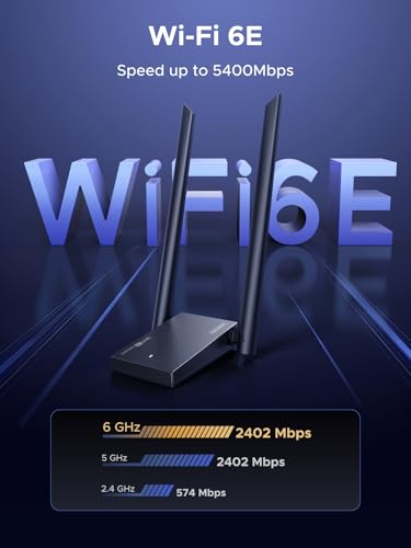 UGREEN AXE5400 WiFi Adapter for Desktop PC, WiFi 6E Dongle - image 2